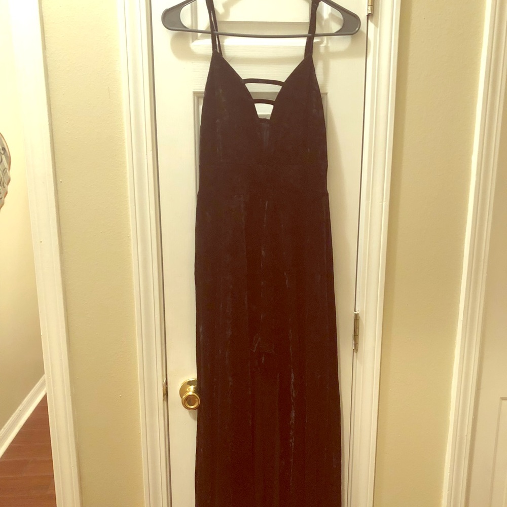 Black Suede Dress/Romper